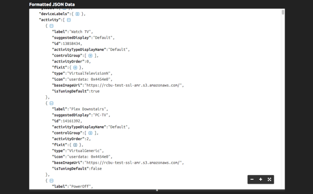 json heeft openhab-uitvoer geformatteerd