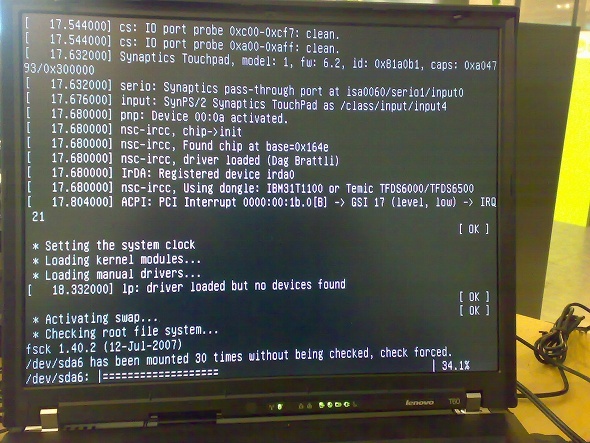 switch linux root bestandssysteem