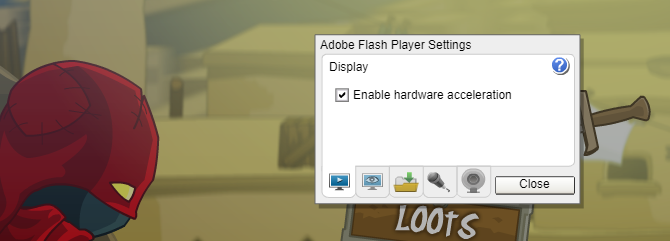 Hardwareversnelling van Flash Player
