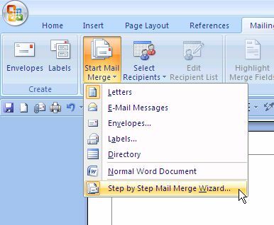 Microsoft Word-mailings