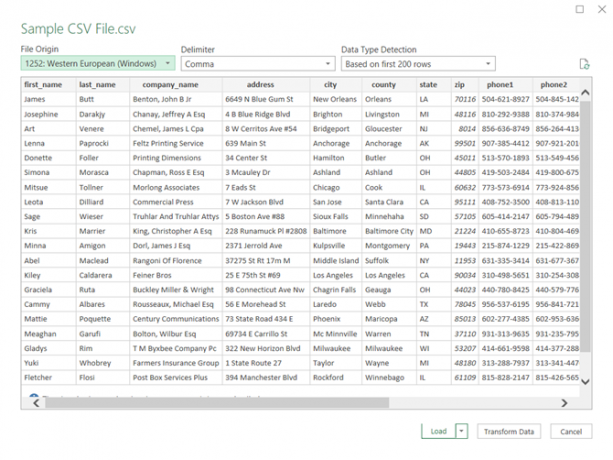 Nieuwe Text Import Wizard in Excel