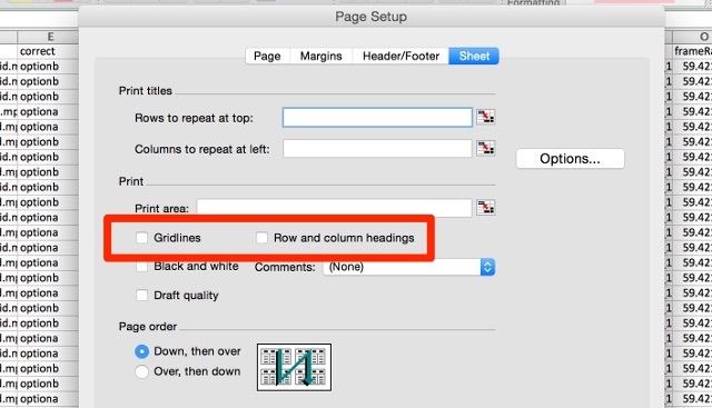 excel-print-instellingen