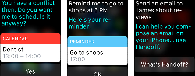 Algemene iPhone-functies uitvoeren op uw Apple Watch-horloge Siri