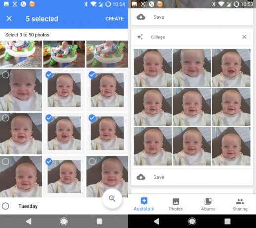 google photos assistent collage