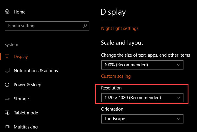 Windows-systeemdetails - schermresolutie