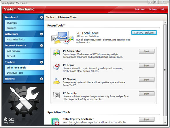 System Mechanic 11: Tune Up Your PC en Boost Performance Instant [Giveaway] sm powertools