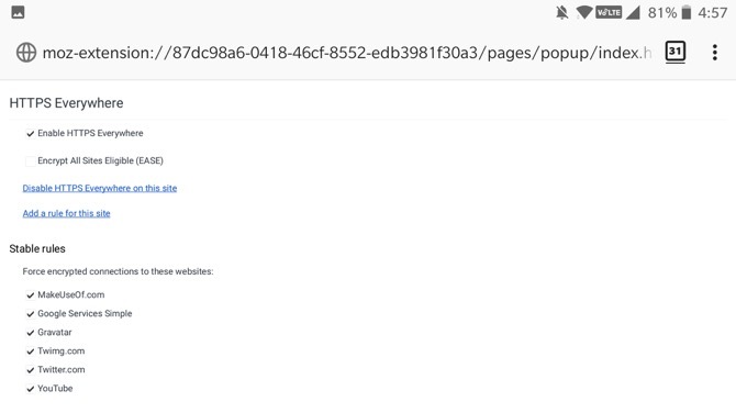 HTTPS Overal Firefox Android