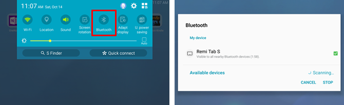 Bluetooth voor Android-bestandsbeheer