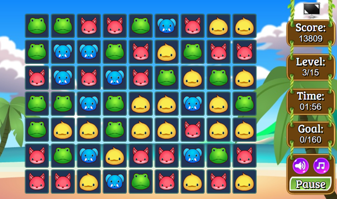 gratis browser match-drie games zoobies