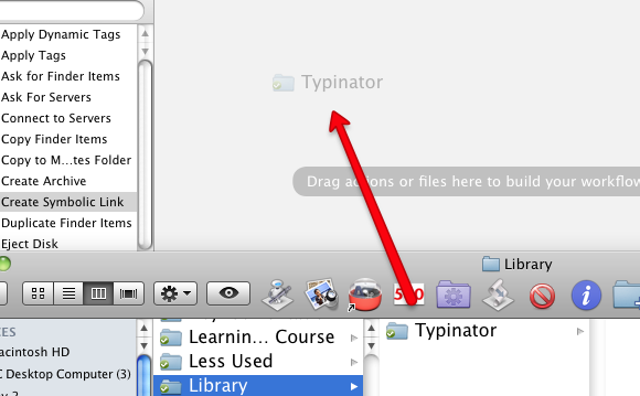 dropbox symbolische link mac