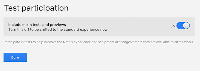 Test-advertenties van Netflix uitschakelen terwijl u dat nog kunt Netflix Schakel testpartipation-advertenties uit