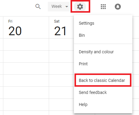 Google Agenda nieuwe functies maken upgrade ongedaan