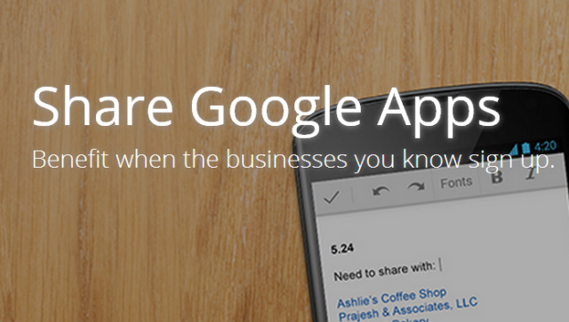 Neem deel aan het Google Apps Referral Program en ontvang $ 15 per nieuwe klant googleapps1