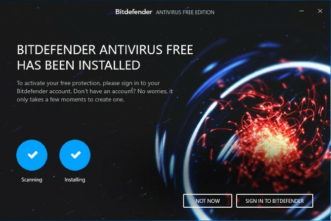 top gratis antivirus-apps geen zeur-schermen bitdefender gratis