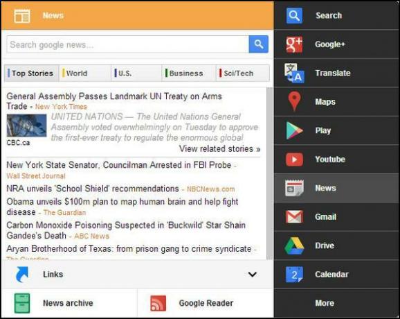 Zwart menu: toegang tot alle Google-services in één menu [Chrome] Nieuws