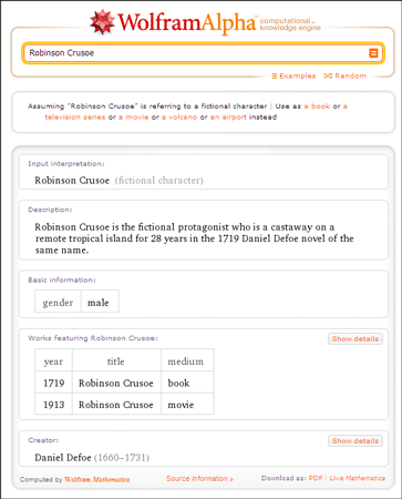 10 coole toepassingen van Wolfram Alpha als je leest en schrijft in de Engelse taal Wolfram Alpha08