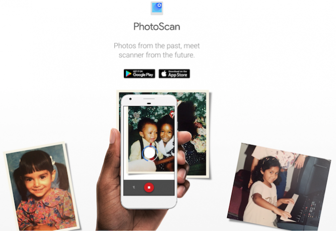 Voorbeeld van Google PhotoScan-app