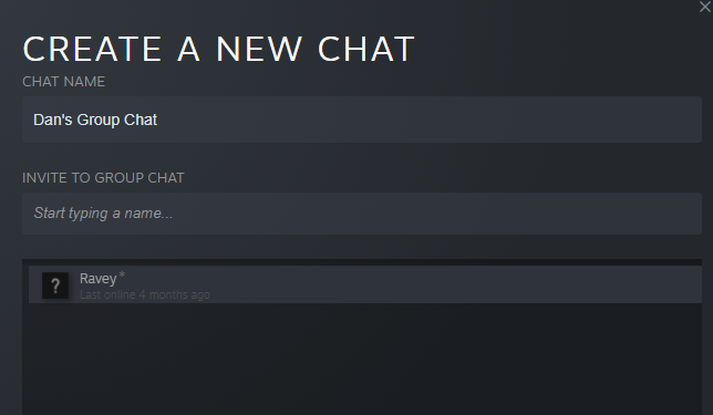 Steam Chat-groep