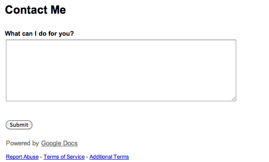 Hoe u een Google Docs-contactformulier aan uw Blogger-blog kunt toevoegen Img7