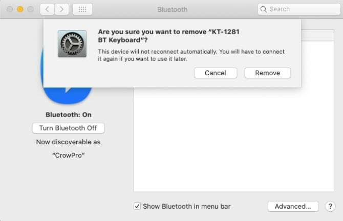 Bluetooth-apparaten verwijderen en opnieuw toevoegen op macOS