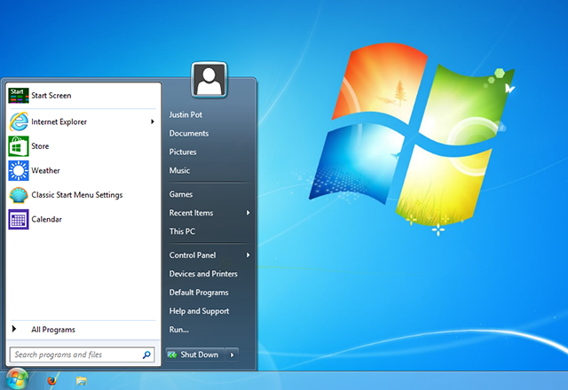 Laat Windows 8 eruit zien als Windows 7