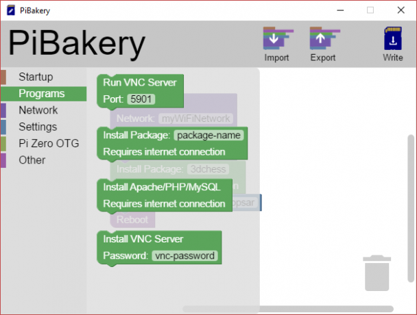 MakeUseOf Linux PiBakery-programma's