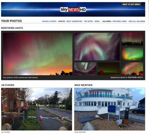 Sky News - Foto's en video's indienen