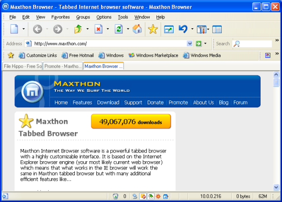 maxthon webbrowser