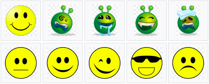 Voorbeelden van smileys