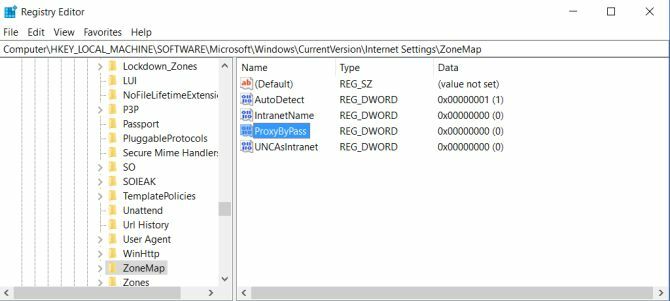 register proxy-instellingen