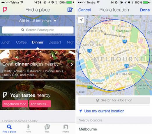 Foursquare lanceert opnieuw als Discovery Tool op basis van uw smaak 4sq vind