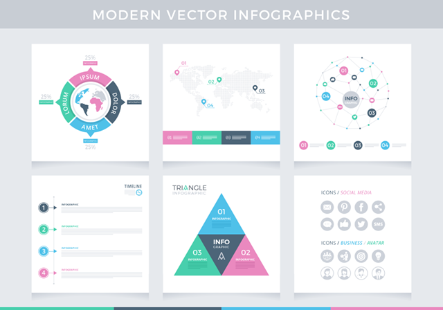 Modern Vector Infographics-Voorbeeld