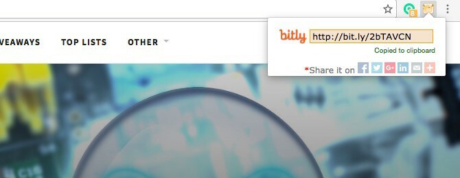 Chrome-extensie Bit.ly