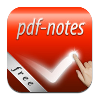 PDF's lezen onderweg: 6 gratis pdf-lezers voor iPad pdf notities logo