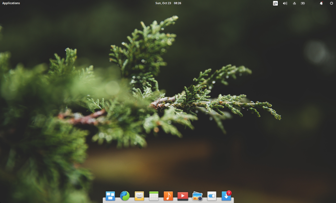 Een verbluffende Linux-desktop en dock.