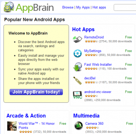 Top 5 sites om u te helpen apps te vinden voor uw Android-telefoon 9 droidapps appbrain