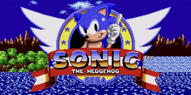 Sonic the Hedgehog hoofdscherm