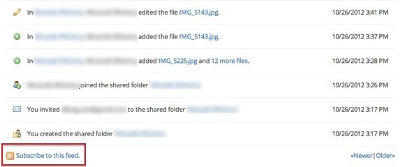 dropbox rss-melding