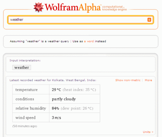 10 zoektermen om Wolfram Alpha goed te gebruiken Gebruik het dagelijkse Wolfram-weer