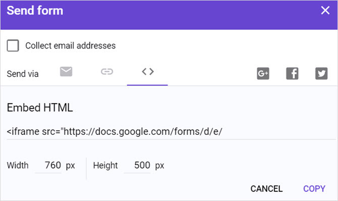 De beste gids voor Google-formulieren die u ooit zult vinden GoogleFormsFormPage EmbedLink