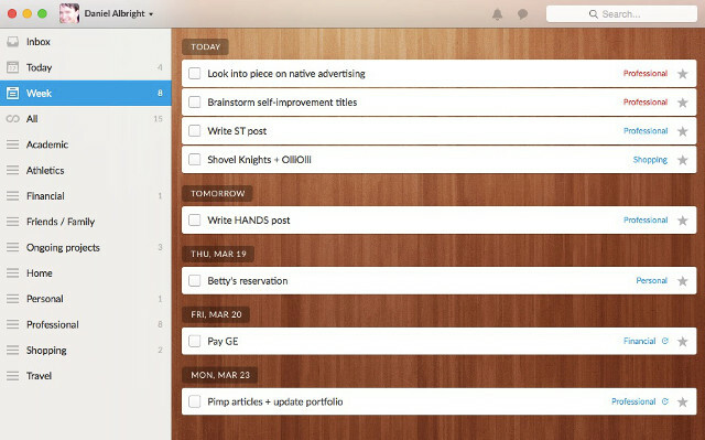 Wunderlist-wood