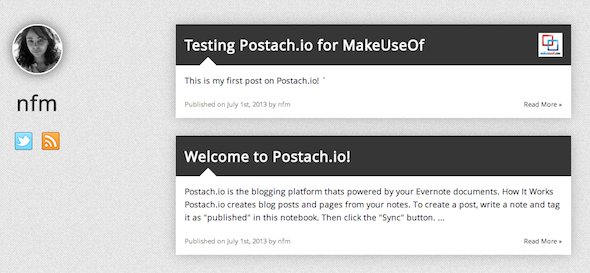 Verander Evernote in een blogplatform met Postach.io Screen Shot 2013 07 01 om 12