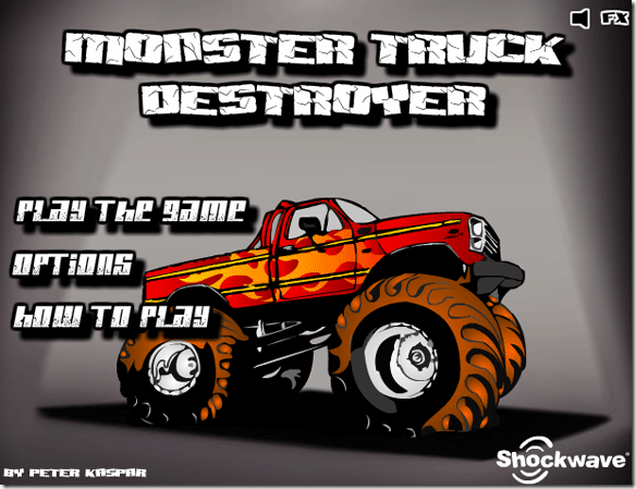 speel monster truck spel online