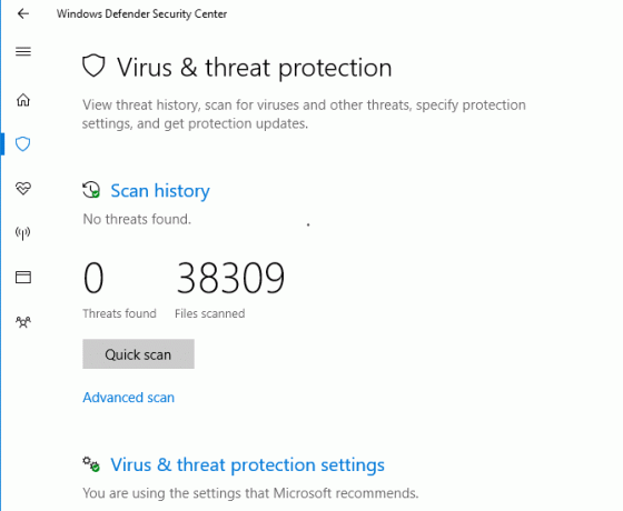 top gratis antivirus-apps geen zeur schermen Windows Defender