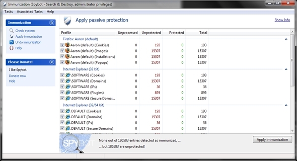 Spybot - Search & Destroy: de eenvoudige, maar effectieve route voor het opruimen van uw pc tegen malware-immuniteit