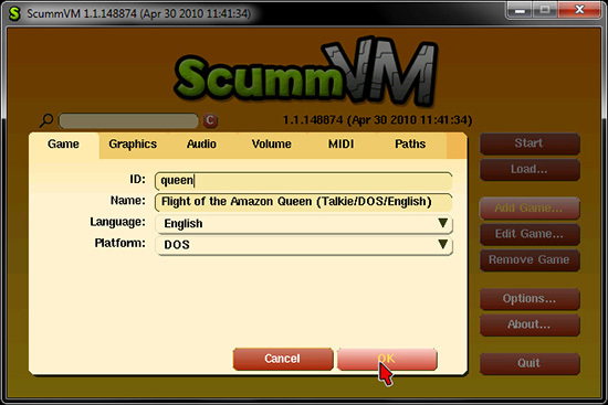 SCUMMVM - Een point-and-click-avonturenspelemulator 31