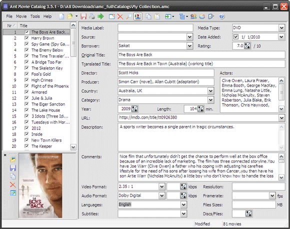 open source filmorganisator