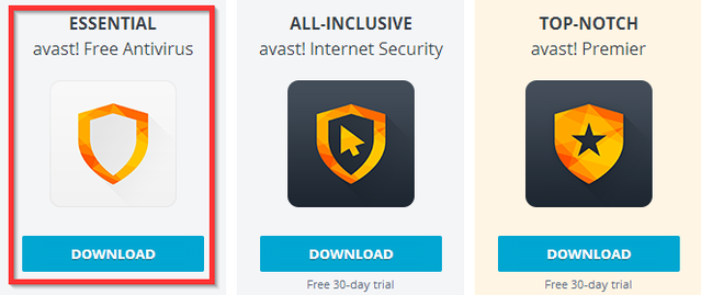 Avast - Downloadopties - Gratis