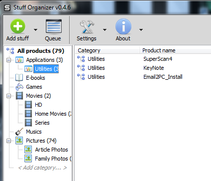 Organiseer uw stapels bestanden en ander materiaal met de Stuff Organizer [Windows] stufforganizer6