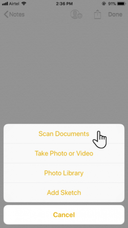 iOS-documentscanner